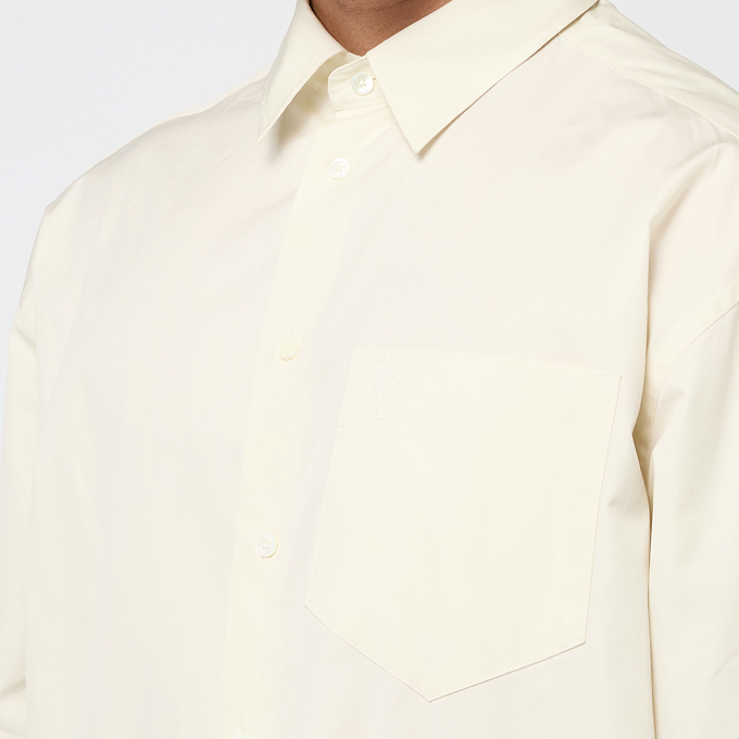 AMI PARIS Chemise Boxy ivoire beige 86664 5