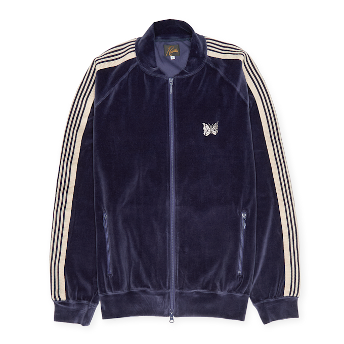 Needles Rib Collar Track Jacket blue 87521 1