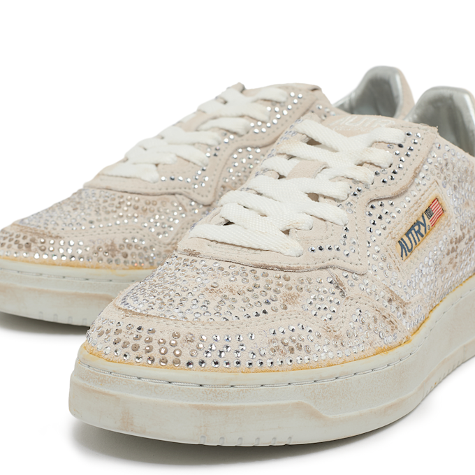 Autry Wmns Medalist Low sue/strass white Undefined Color 91294 5