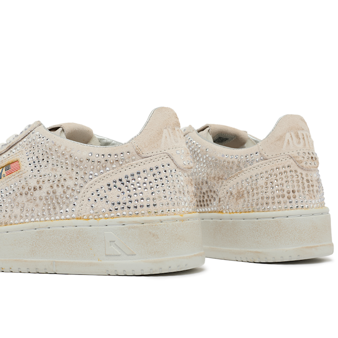 Autry Wmns Medalist Low sue/strass white Undefined Color 91294 6