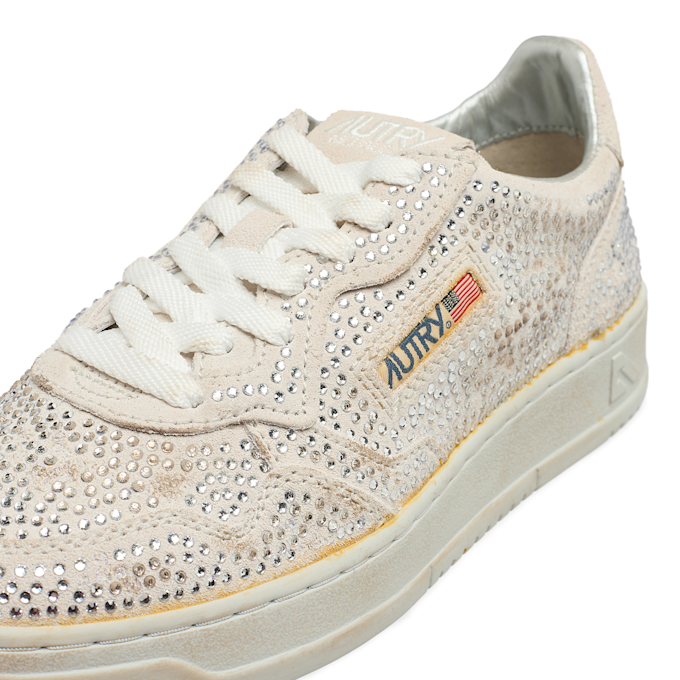 Autry Wmns Medalist Low sue/strass white Undefined Color 91294 7