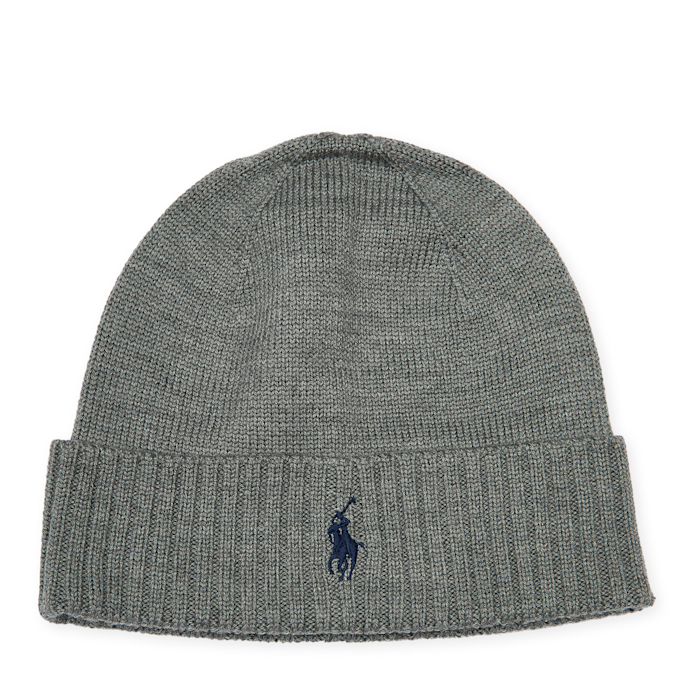 Polo Ralph Lauren Merino Wool Beanie grau 91366 1