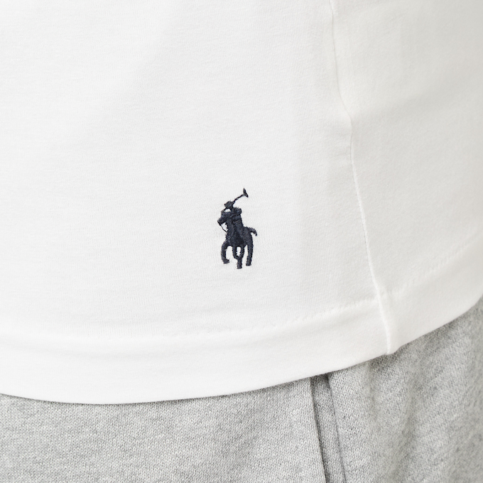 Polo Ralph Lauren Classic 2 Pack Crew Undershirt andover heather wit 91548 6