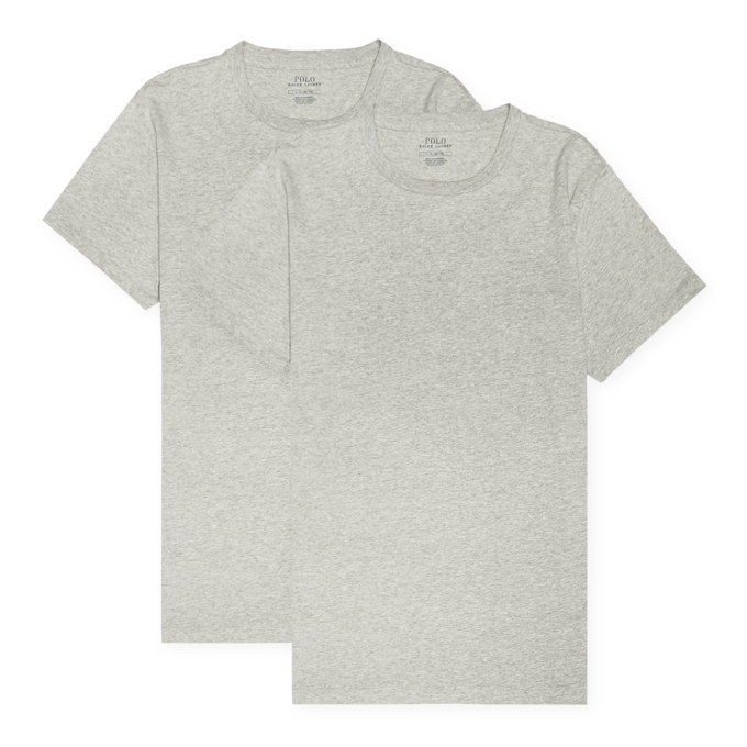 Polo Ralph Lauren Classic 2 Pack Crew Undershirt andover heather grey 91550 1