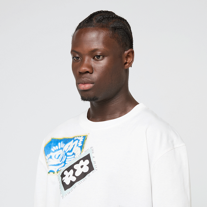 Marni TEE-SHIRT graphite sombre/black white 92739 5