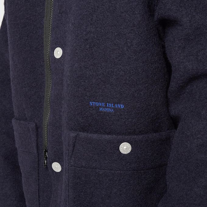 Stone Island Jacket Main Unisex Felt Vortex blauw 92815 6