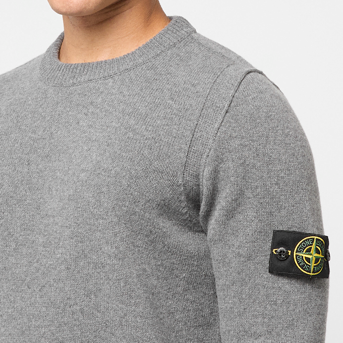 Stone Island Crewneck cement melange grau 92839 5