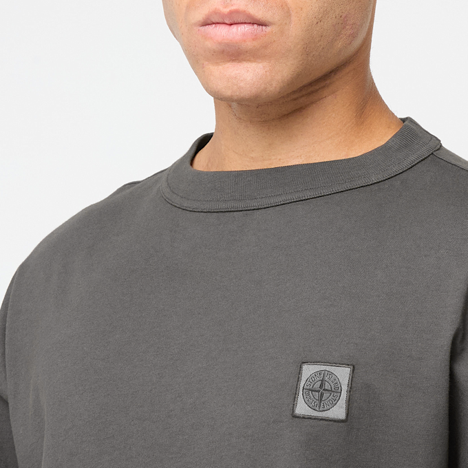 Stone Island Longsleeve T-Shirt black grau 92833 5
