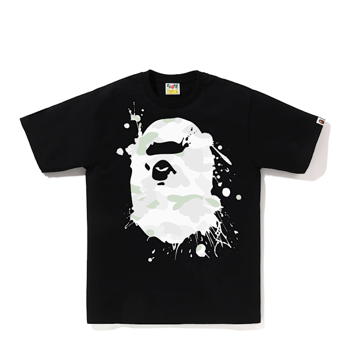 A Bathing Ape City Camo Painting Ape Head Tee M black 93325 1