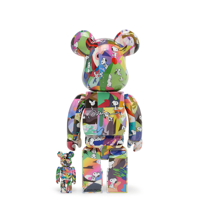 Medicom Bearbrick Tomokazu Matsuyama x Peanuts 400% & 100% multicolor 93371 3