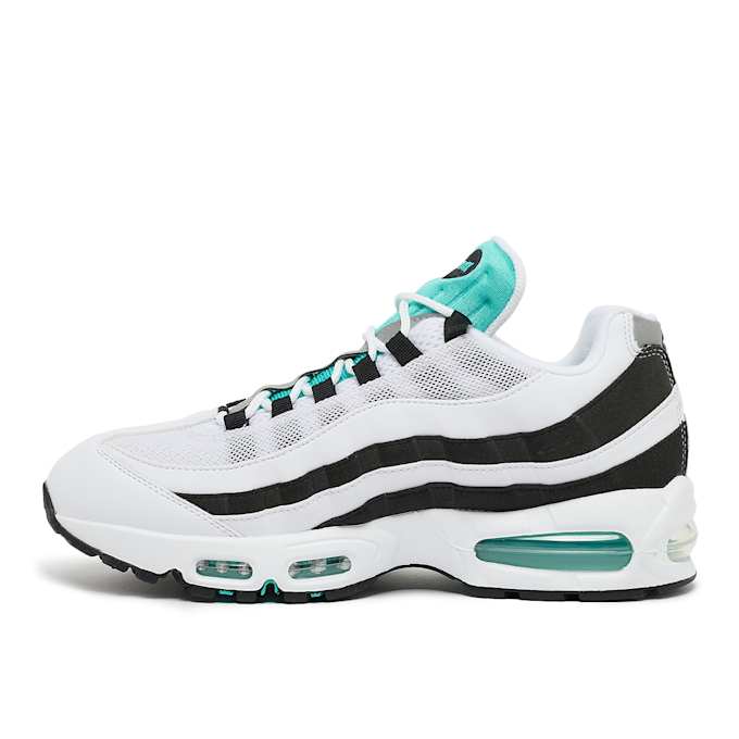 Nike Air Max 95 OG white/hyper jade/black-metallic silver weiß 94094 3