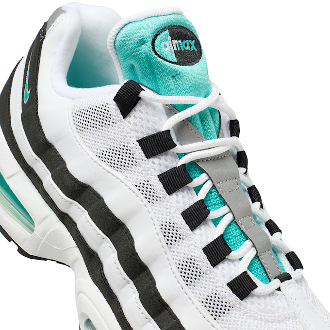Nike Air Max 95 OG white/hyper jade/black-metallic silver weiß 94094 5