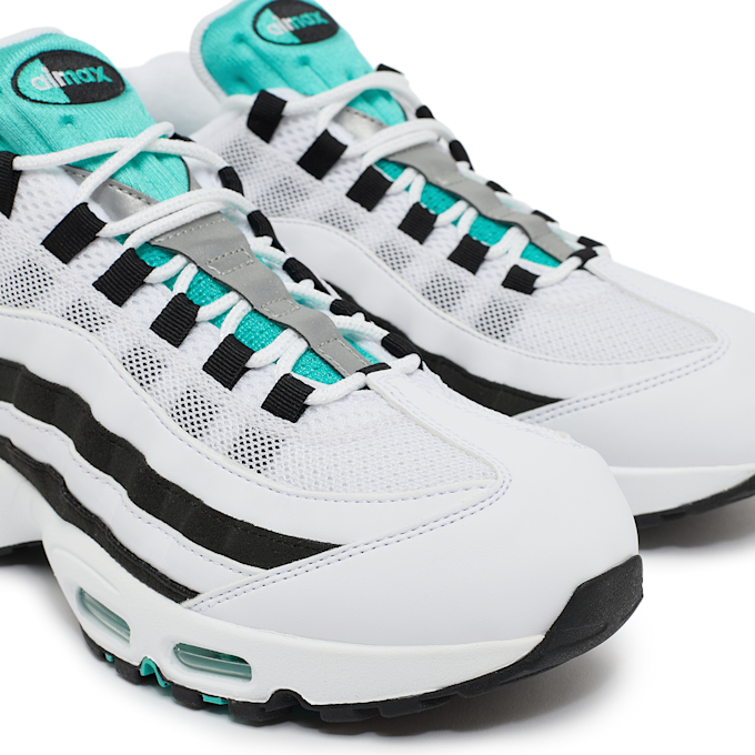 Nike Air Max 95 OG white/hyper jade/black-metallic silver weiß 94094 6