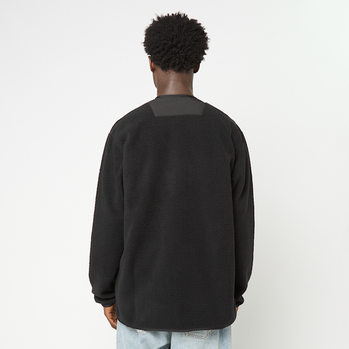 Comme des Garcons Homme V-Neck Zip Fleece Jacket black 95527 4