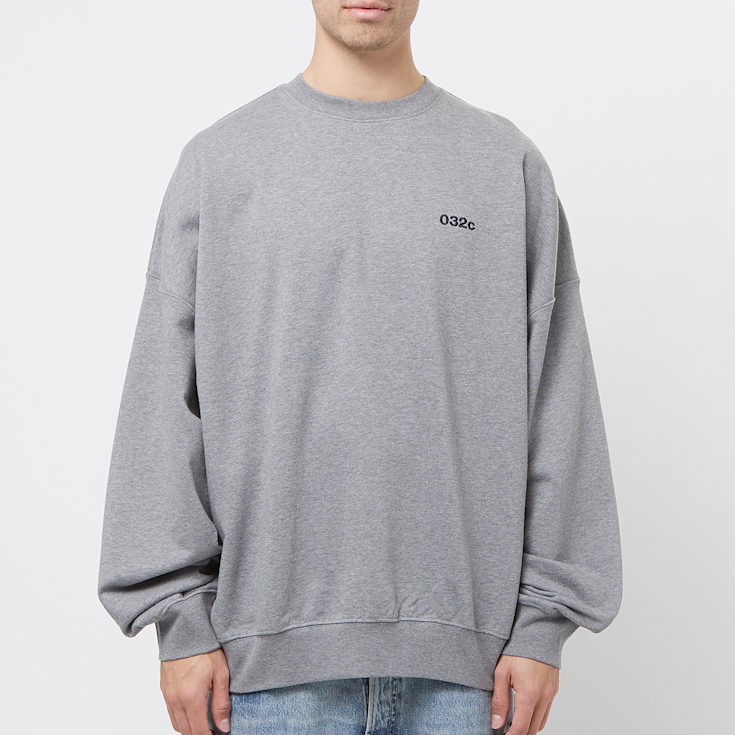 Buy 032c Multi-Media Bubble Crewneck in grey | SS24-C-2022
