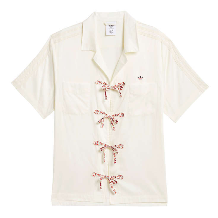 Buy adidas Originals x Clot Bowling Shirt in beige | JP1599