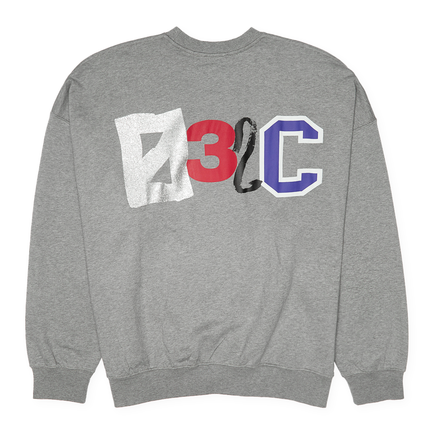 【032C】\"MULTI-MEDIA\" BUBBLE CREWNECK GREY MELANGE 032c 'Multi-Media' Bubble Crewneck » jetzt online kaufen!