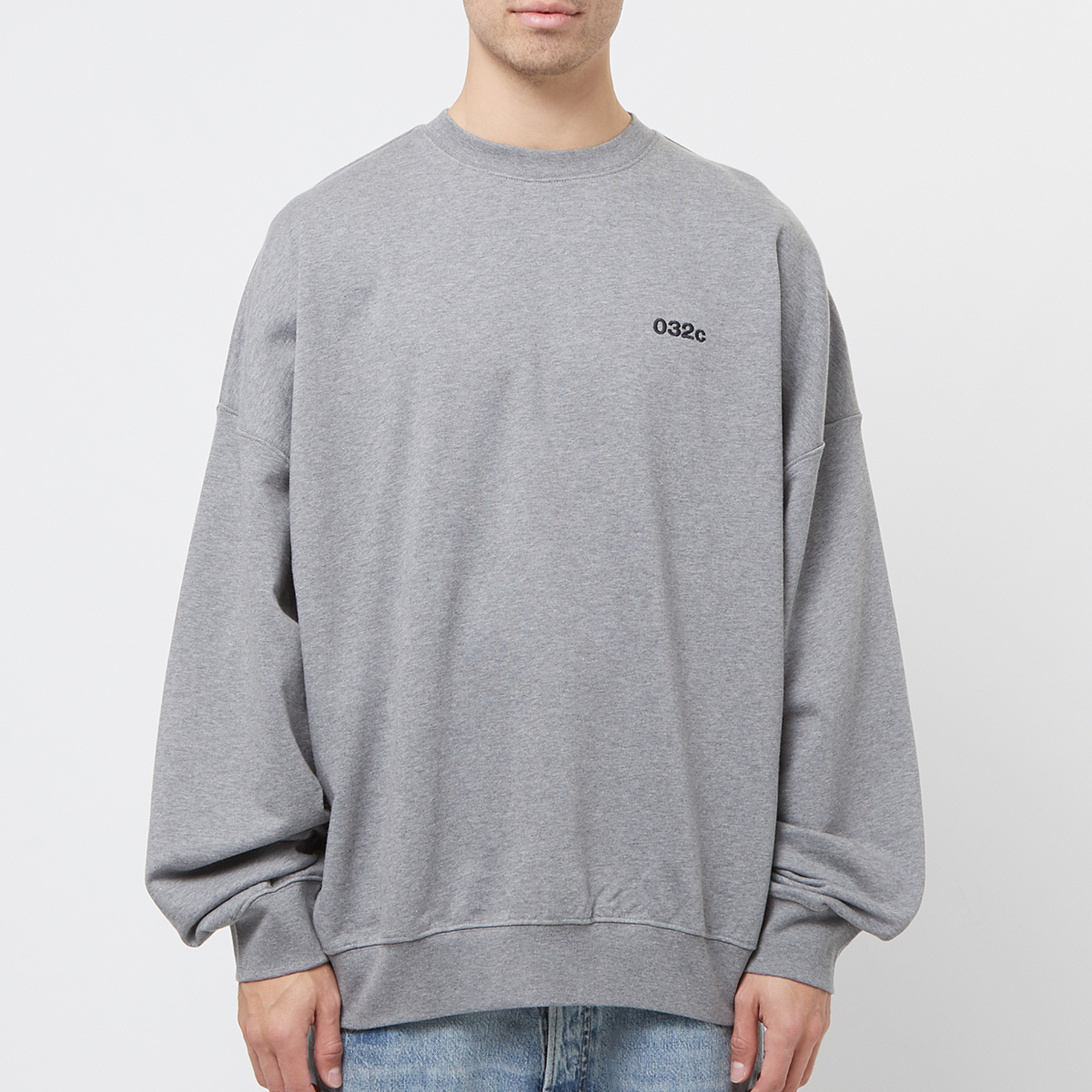 Buy 032c Multi-Media Bubble Crewneck in grey | SS24-C-2022