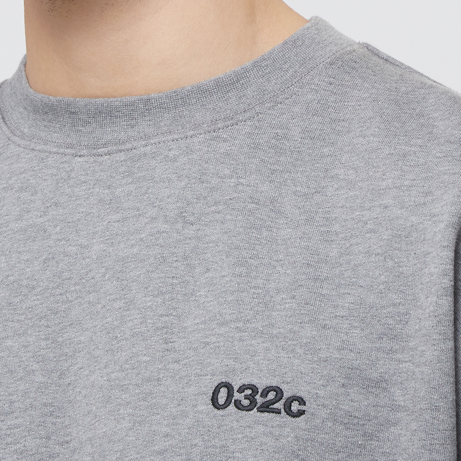Buy 032c Multi-Media Bubble Crewneck in grey | SS24-C-2022