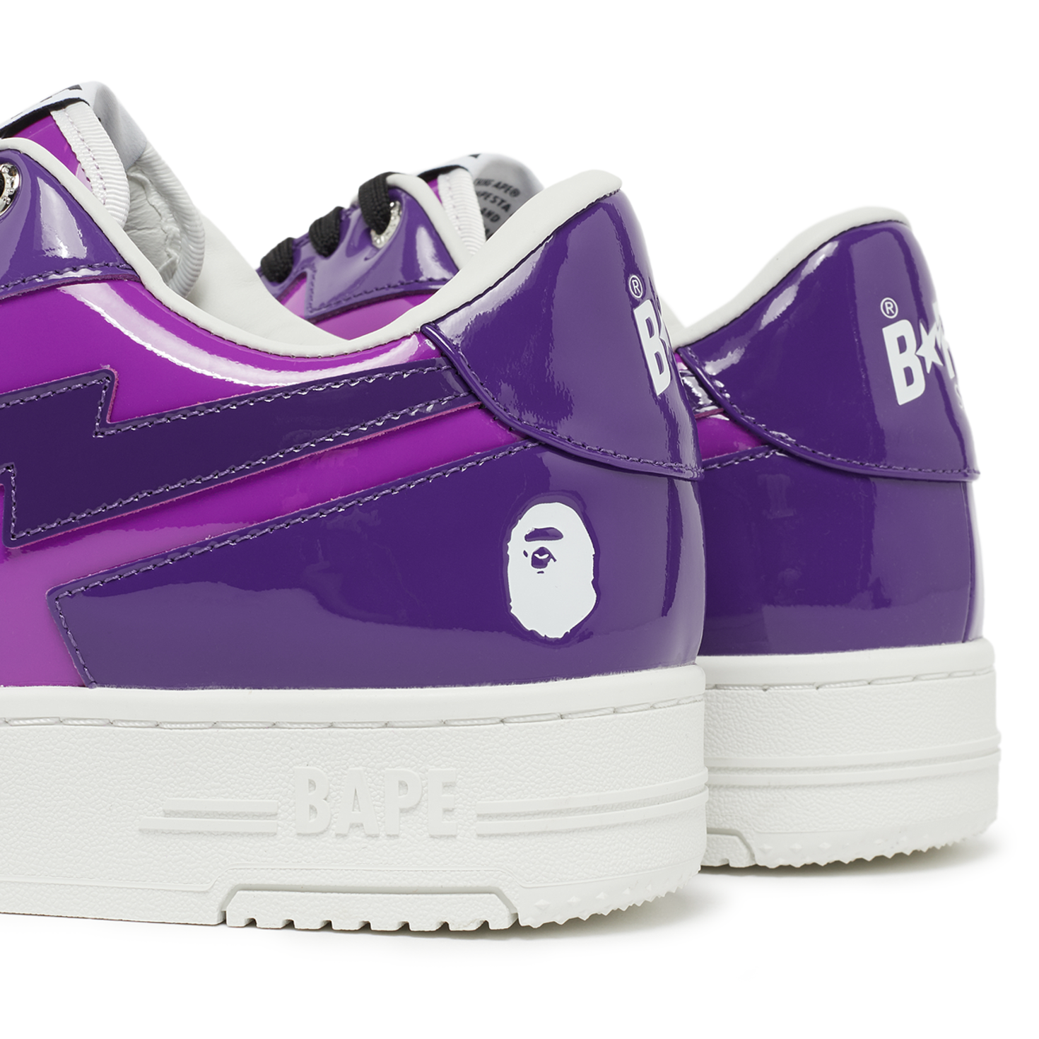 A BATHING APE BAPE STA PURPLE 紫 ポロシャツ M A BATHING APE - A