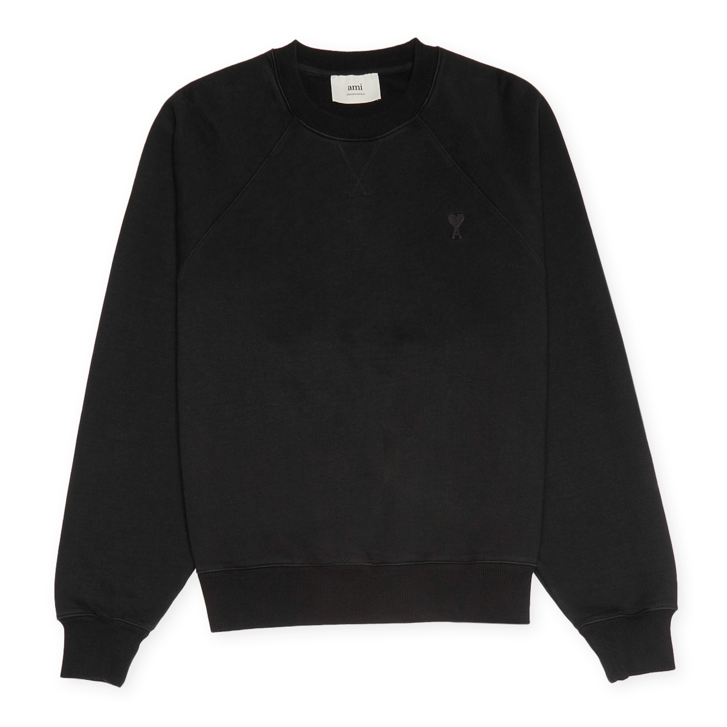 Buy AMI PARIS Boxy Sweatshirt in black | USW040.JE0091-001