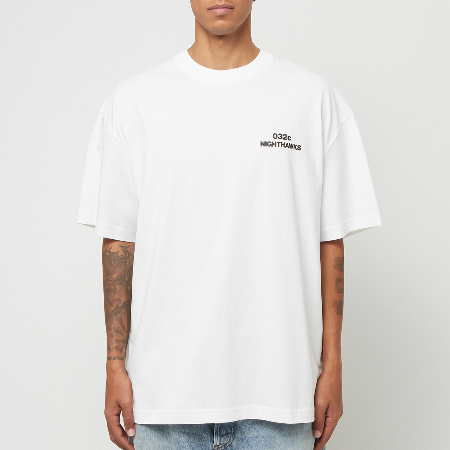 ★032c★ M NIGHTHAWKS TSHIRT WHITE NIGHTHAWKS TSHIRT WHITE 032c ''Nighthawks'' T-Shirt | Apparel » Buy online now!