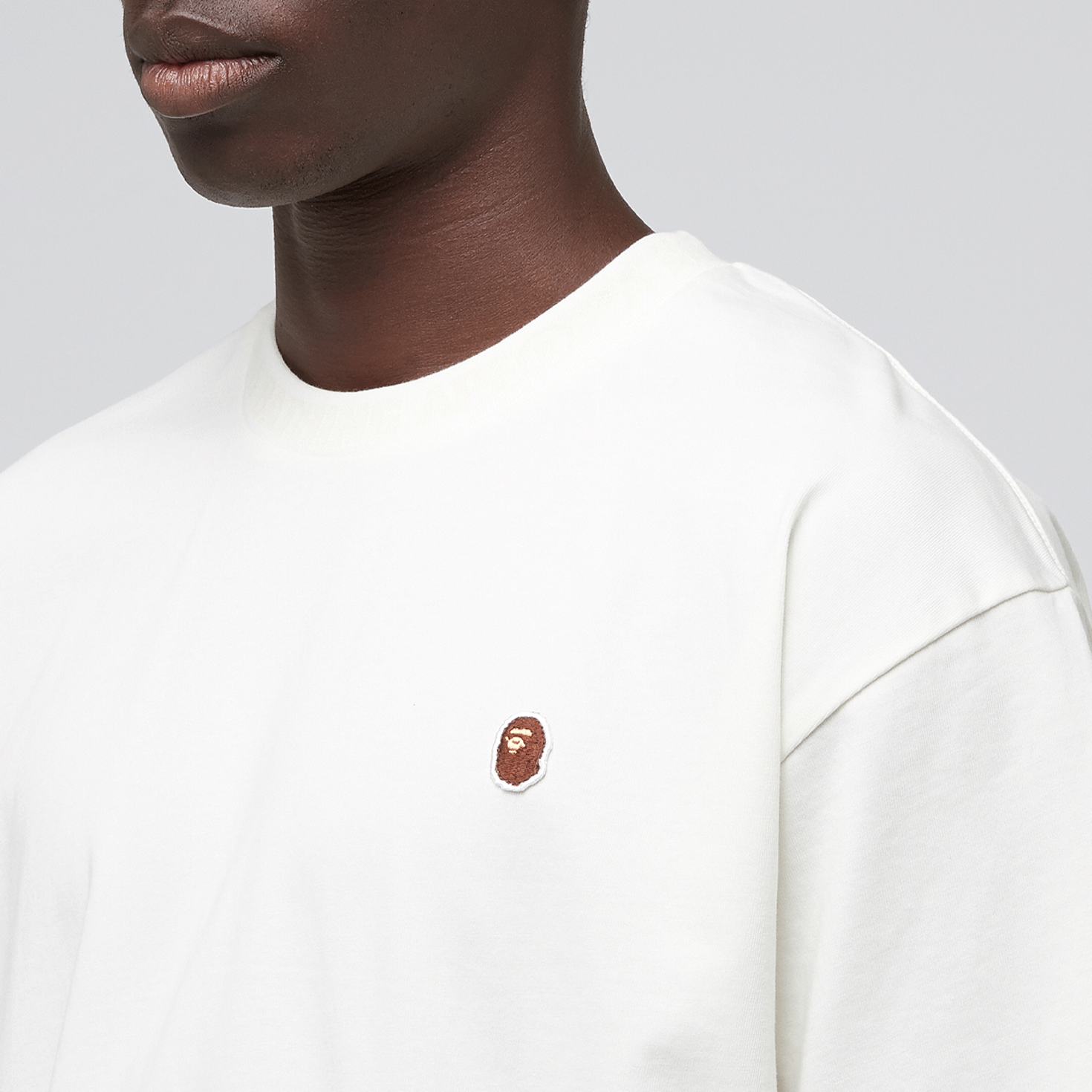 Buy A Bathing Ape One Point Relaxed Fit Tee in beige