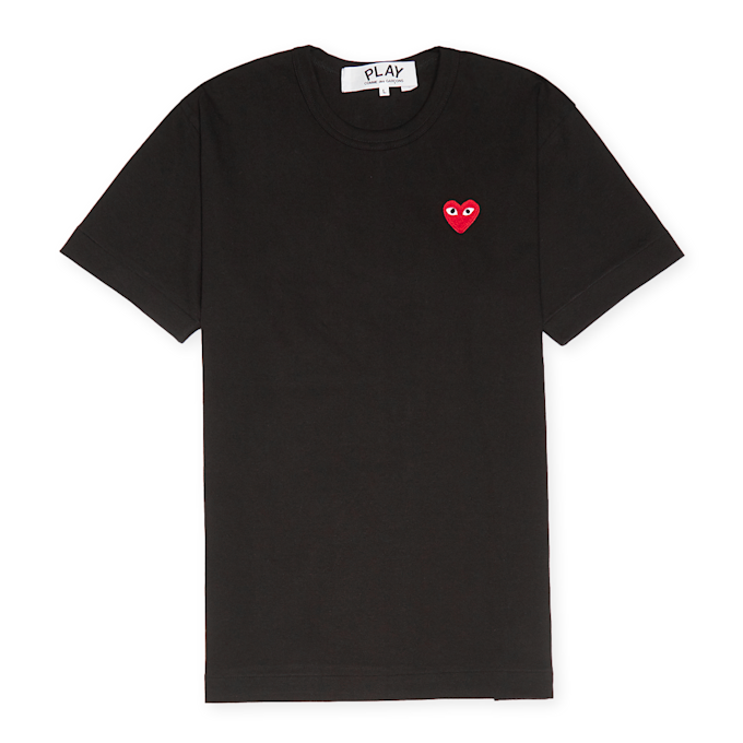Comme des Garcons Play Big Red Heart Logo T-Shirt noir 51231 1