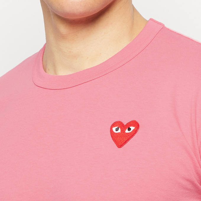 Comme des Garcons Play Play Red Heart T-Shirt rosa 54376 5