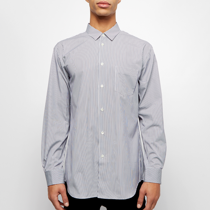 Comme des Garcons Shirt Forever Yarn Dyed Cotton Stripe Poplin Shirt wit 54761 1