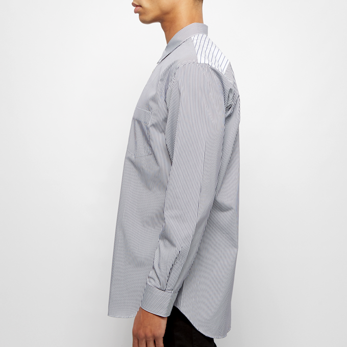 Comme des Garcons Shirt Forever Yarn Dyed Cotton Stripe Poplin Shirt white 54761 2