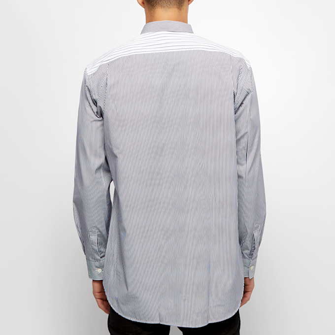 Comme des Garcons Shirt Forever Yarn Dyed Cotton Stripe Poplin Shirt white 54761 3