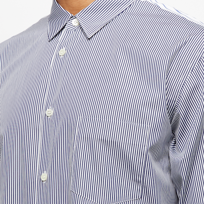 Comme des Garcons Shirt Forever Yarn Dyed Cotton Stripe Poplin Shirt white 54761 4