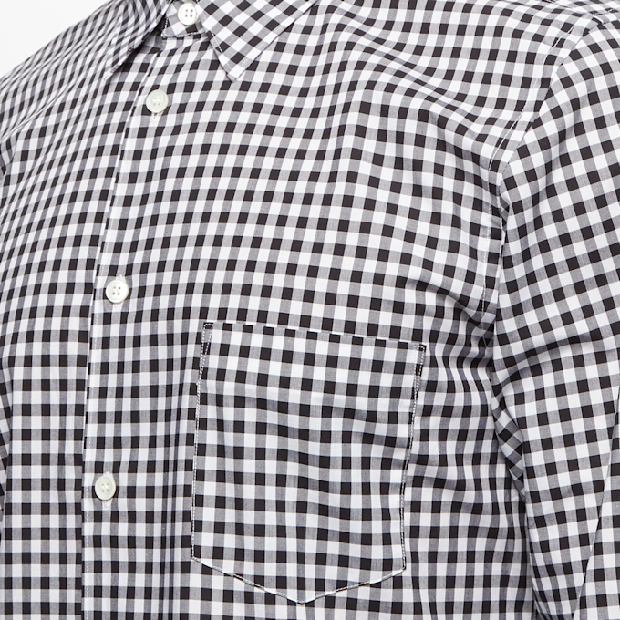 Comme des Garcons Shirt Forever Yarn Dyed Cotton Gingham Shirt black 54764 4