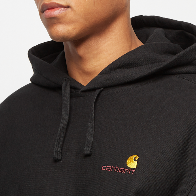 Carhartt WIP Hooded American Script Sweatshirt schwarz 55777 5