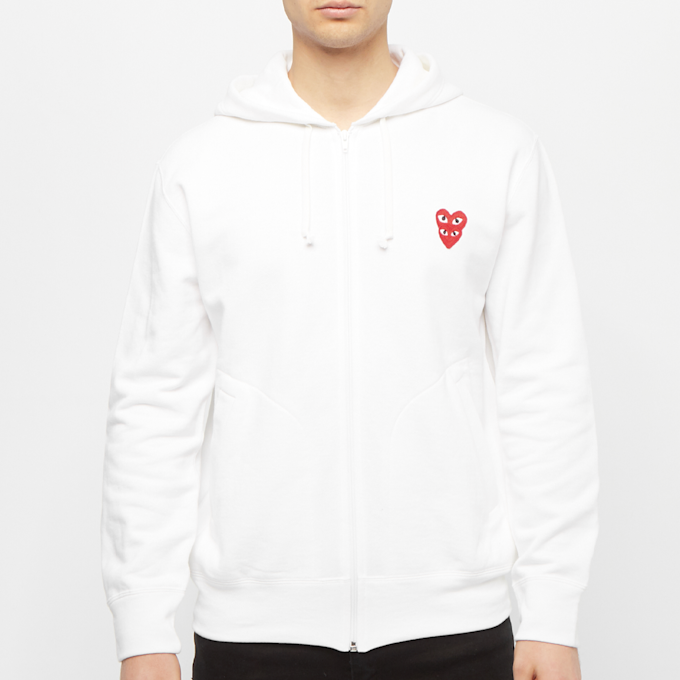 Comme des Garcons Play Play Heart Sweatshirt white 55904 2