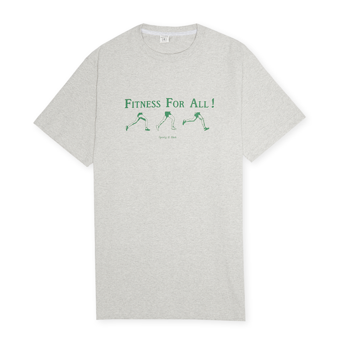 Sporty & Rich Fitness For All T Shirt grijs 56315 1