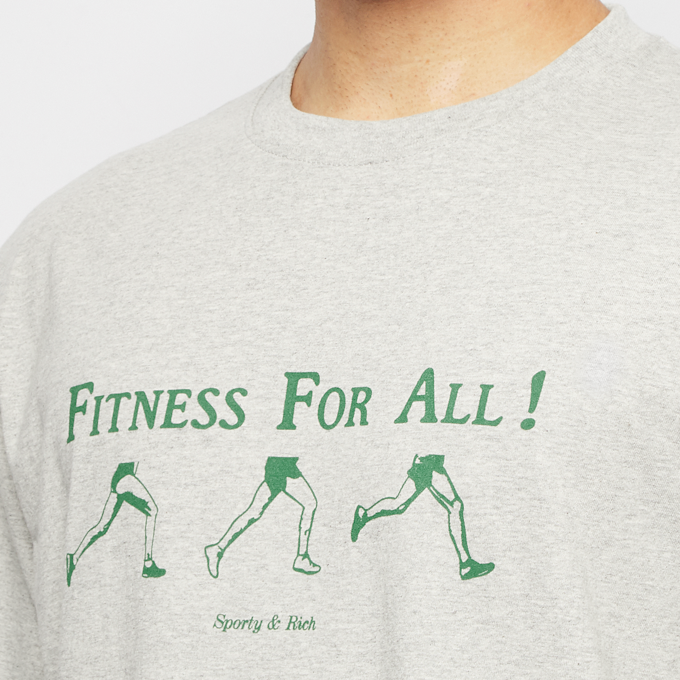 Sporty & Rich Fitness For All T Shirt grijs 56315 5