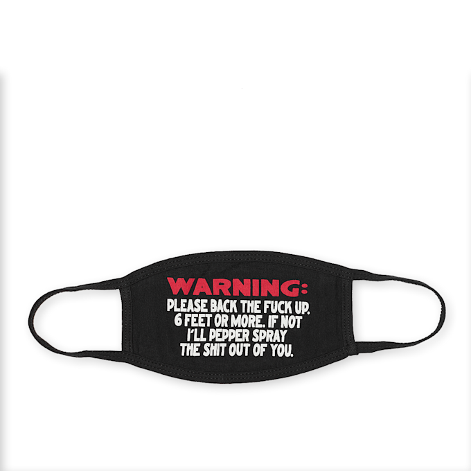 Market Warning Face Mask black black 56503 1