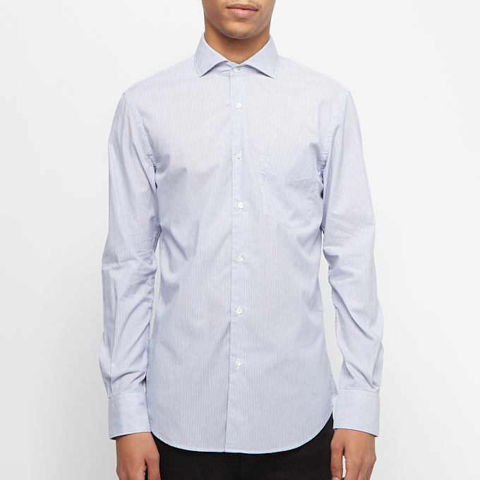 Aspesi Sem II Shirt Microstripe blau 56932 2