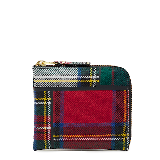Comme des Garcons Wallet Tartan Patchwork rood 57264 1