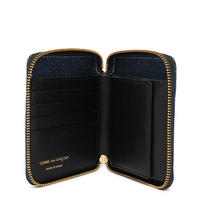 Comme des Garcons Wallet Wallet "Denim Blue" blauw 57284 3