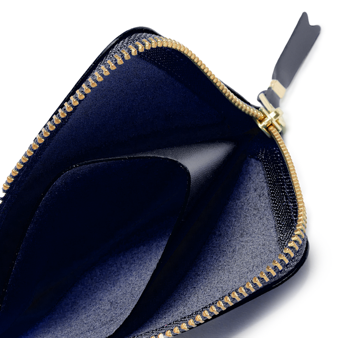 Comme des Garcons Wallet Classic Leather Line blauw 58461 3