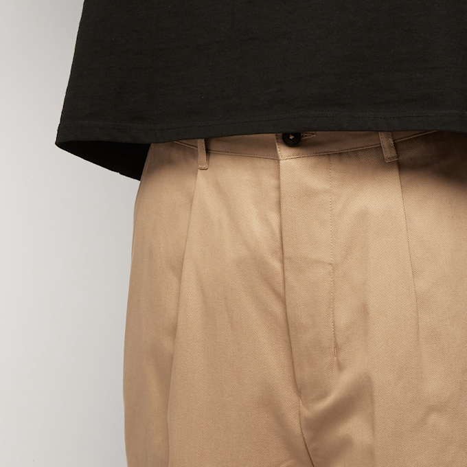 AMI PARIS Oversized Carrot Fit Trousers beige 59282 6