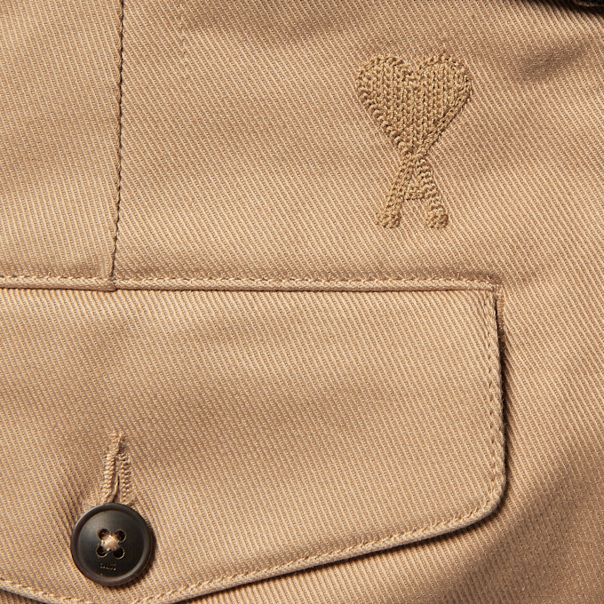 AMI PARIS Oversized Carrot Fit Trousers beige 59282 7