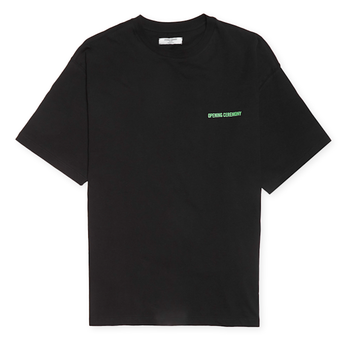 Opening Ceremony Word Torch Regular T-Shirt black apricot black 59771 1