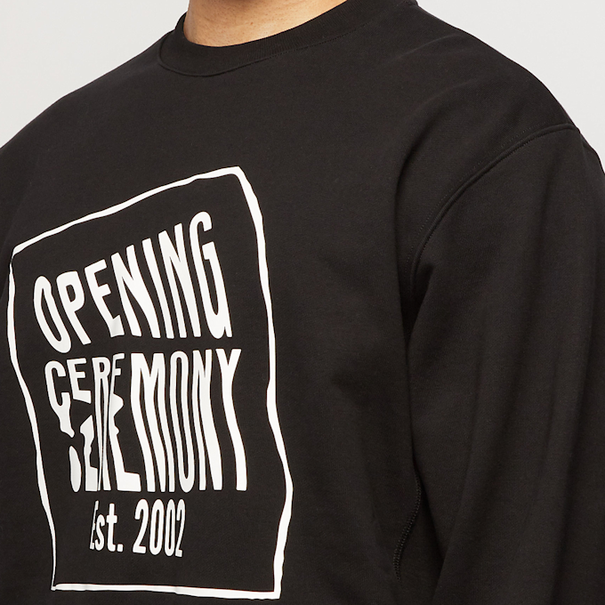 Opening Ceremony Warped Logo Regular Crewneck black 59777 5