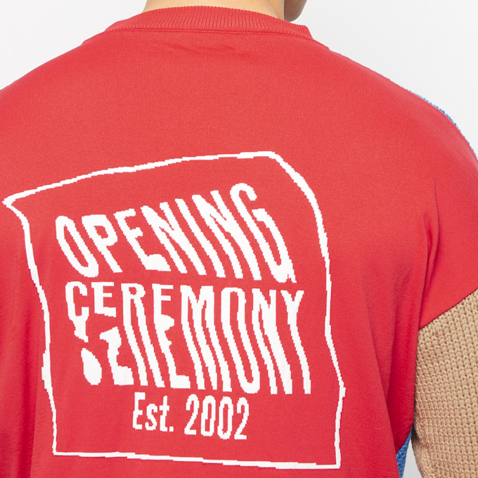 Opening Ceremony Combo Warped Logo Sweater blue 59781 6
