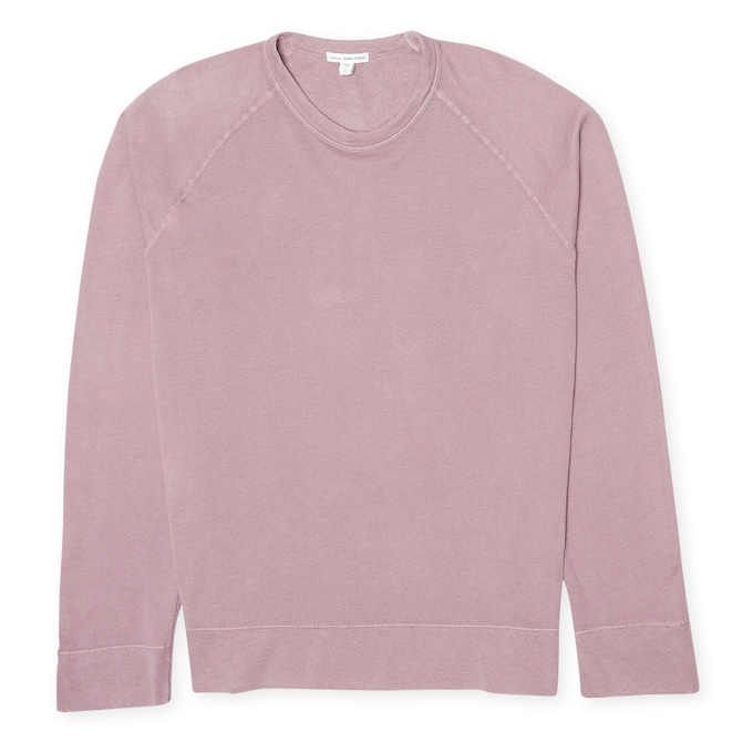 James Perse Vintage Cotton Raglan Pullover rose 59991 1
