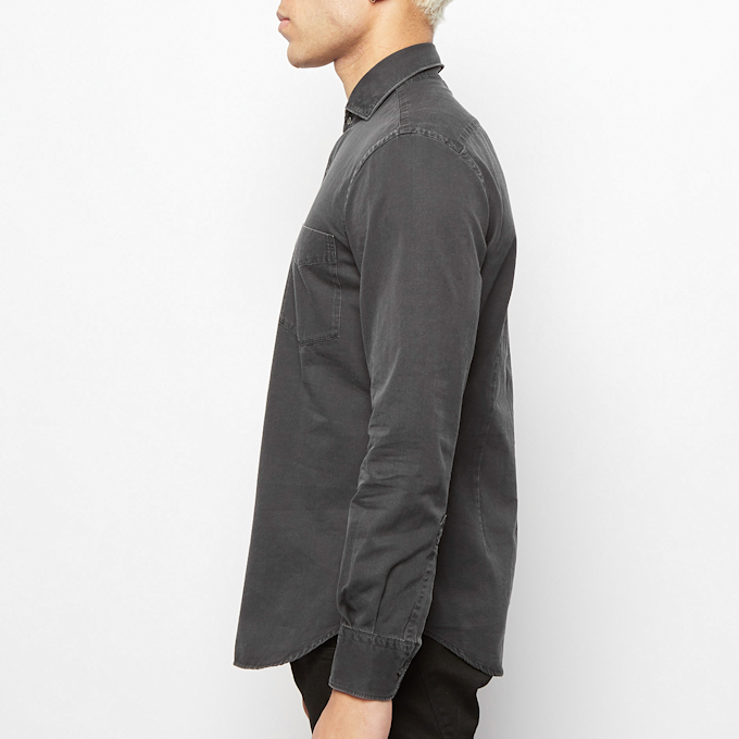 Aspesi Sem II Shirt Washed Denim zwart 60750 3